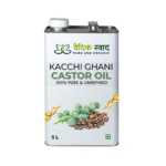 Vedic Castor Oil, 100% Pure Organic Castor Beans Oil, Cold Pressed-5L