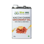 Vedic Groundnut oil, 100% Pure Organic Groundnut oil, Cold Pressed-5L