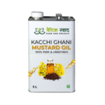 Vedic Mustard Oil, 100% Pure Organic Mustard Oil, Cold Pressed-5L